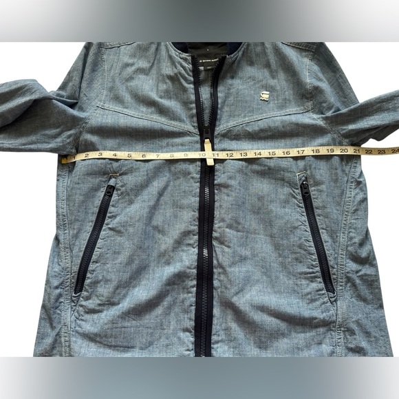 G-STAR Setscale Overshirt Full Zip Unlined L/S Jacket Zip Pockets Size Large - Picture 6 of 11